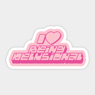 Y2K Tee Shirt, 00's, Funny Tee, 2000's t-Shirt, I heart being delusional, I Love Being Delusional, 90s Aesthetic, Funny Quote Y2K Sticker